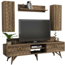 Set comodă TV YASMIN 4 uși 3 rafturi 180 cm - Maroom