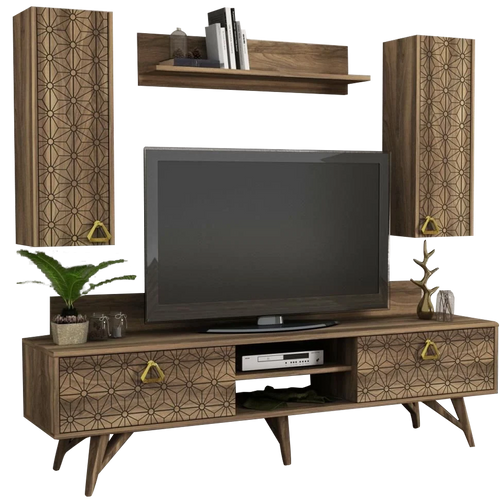 Set comodă TV YASMIN 4 uși 3 rafturi 180 cm - Maroom