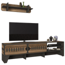 Set comodă TV YORK 2 uși 3 rafturi 184 cm - Maroom