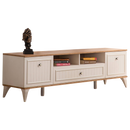 Comodă TV LENA 2 rafturi 2 uşi 1 sertar 197 cm - Maroom