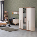 Bibliotecă FULYA 4 rafturi 1 sertar 59 x 173 cm - Maroom