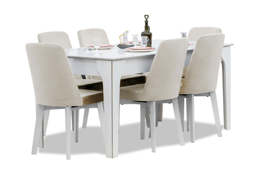 Masă extensibilă OSLO 170 ( 204 ) x 89 cm, Gri