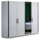 Dulap SEMENTA 2 uşi glisante cu oglinda 244 x 213 cm - Maroom