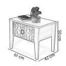 Noptieră BADE 1 sertare 61 x 42 cm - Maroom