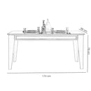 Masă extensibilă VALENCIA 170 ( 205 ) x 89 cm - Maroom