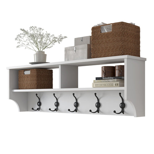 Cuier perete cu 5 agățători triple DAISY  120 cm, Opțiuni culoare