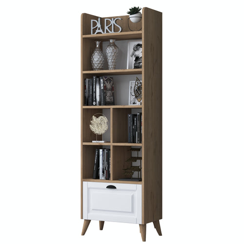 Bibliotecă PRETTY 7 rafturi 1 uşă 63 x 195 cm - Maroom