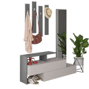 Set cuier și pantofar cu oglindă TRINITY 137 cm, Opțiuni culoare