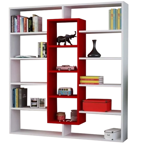 Bibliotecă OXFORD 14 rafturi 125 x 136 cm, Opțiuni culoare