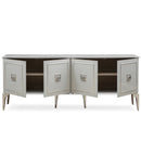 Comodă OSLO 4 uşi 202 x 81 cm, Alb 