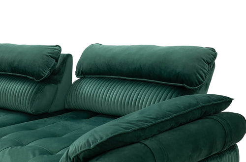 Canapea extensibilă 3 locuri MONREAL, Tip material:&nbsp;Catifea exclusivă, Tipul picioarelor: Poliuretan cu acoperire naturală foarte durabil , detelie