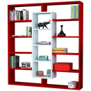 Bibliotecă OXFORD 14 rafturi 125 x 136 cm, Opțiuni culoare