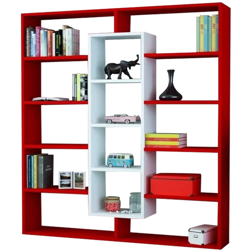 Bibliotecă OXFORD 14 rafturi 125 x 136 cm, Opțiuni culoare