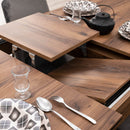 Masă extensibilă LOTTO 121 ( 156 ) x 80 cm, Nuc