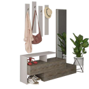 Set cuier și pantofar cu oglindă TRINITY 137 cm, Opțiuni culoare