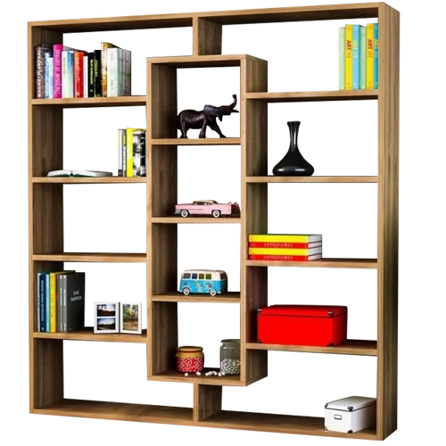 Bibliotecă OXFORD 14 rafturi 125 x 136 cm, Opțiuni culoare