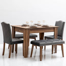 Masă extensibilă LOTTO 121 ( 156 ) x 80 cm, Nuc