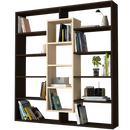 Bibliotecă OXFORD 14 rafturi 125 x 136 cm, Opțiuni culoare