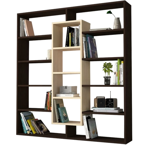 Bibliotecă OXFORD 14 rafturi 125 x 136 cm, Opțiuni culoare