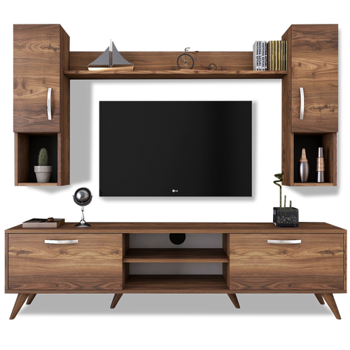 Set comodă Tv NAPOLI 5 rafturi 4 uși 180 cm