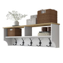 Cuier perete cu 5 agățători triple DAISY  120 cm, Opțiuni culoare