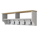 Cuier perete cu 5 agățători triple DAISY  120 cm, Opțiuni culoare