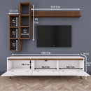 Set Comodă Tv ELITE 7 rafturi 3 uşi 180 cm