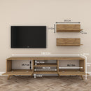 Set comodă Tv NAPOLI 4 rafturi 2 uşi 180 cm