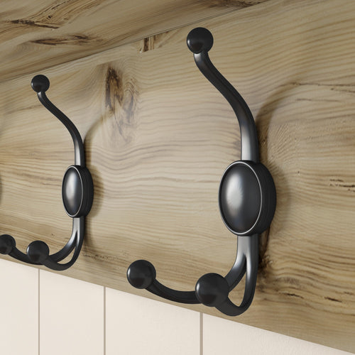 Cuier perete cu 5 agățători triple DAISY  120 cm, Opțiuni culoare