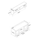 Set cuier și pantofar PRETTY DAISY 120 cm, Opţiuni culoare - Maroom