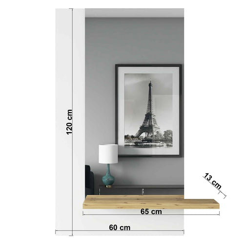 Oglindă cu raft MONACO 65 x 120 cm