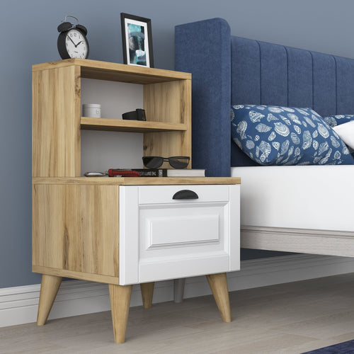 Noptieră PRETTY 2 rafturi 1 sertar 45 x 74 cm, Opțiuni culoare