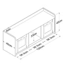 Bancheta cu depozitare PRETTY 2 uși 120 cm - Maroom