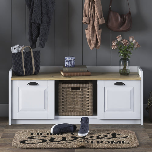 Bancheta cu depozitare PRETTY 2 uși 120 cm