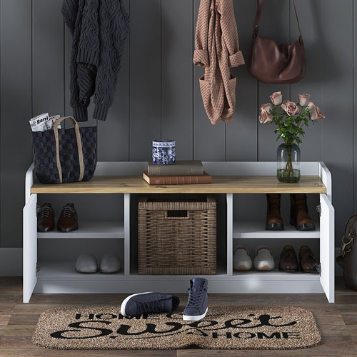 Bancheta cu depozitare PRETTY 2 uși 120 cm