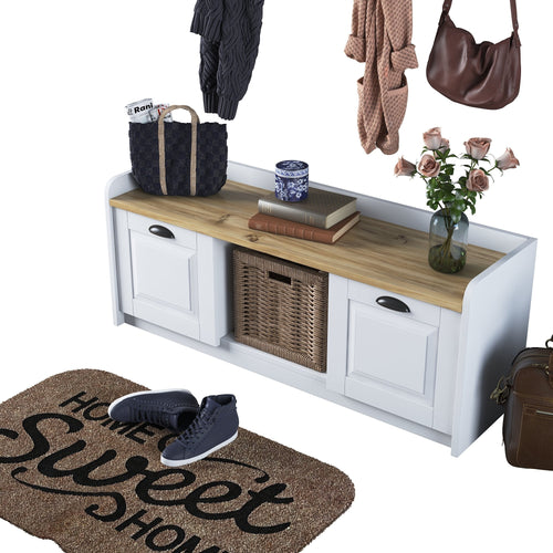 Bancheta cu depozitare PRETTY 2 uși 120 cm