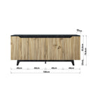 Comodă ELITE 4 uşi 180 x 79 cm