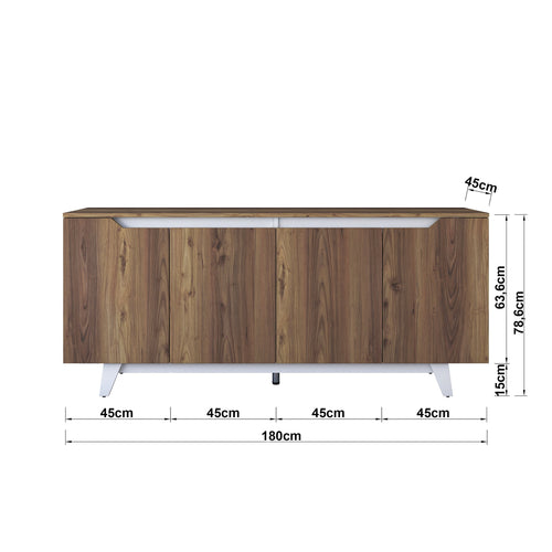 Comodă ELITE 4 uşi 180 x 79 cm