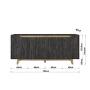 Comodă ELITE 4 uşi 180 x 79 cm