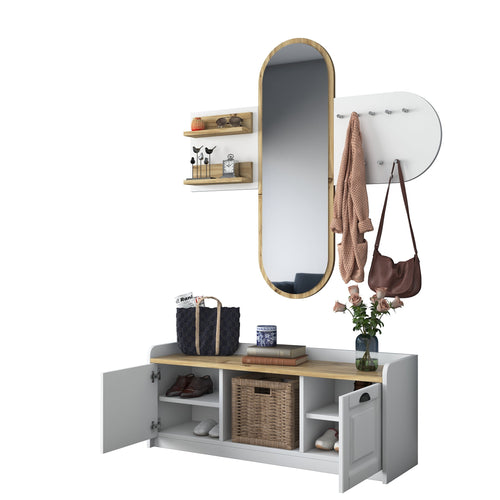 Set cuier și pantofar cu oglindă PRETTY HELEN 120 cm, Opțiuni culoare