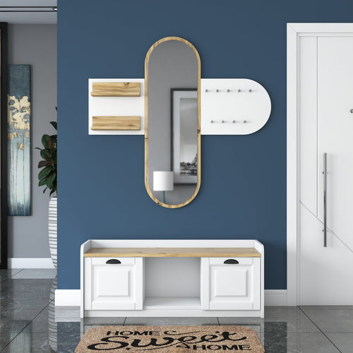 Set cuier și pantofar cu oglindă PRETTY HELEN 120 cm, Opțiuni culoare