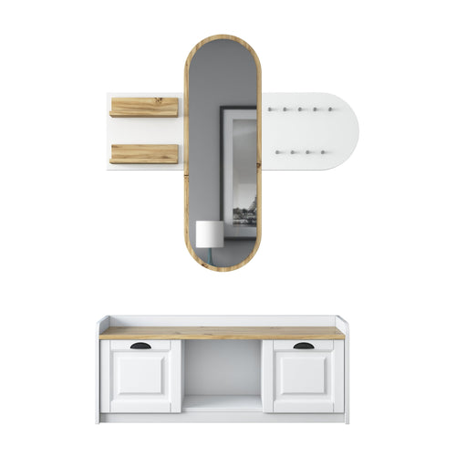 Set cuier și pantofar cu oglindă PRETTY HELEN 120 cm, Opțiuni culoare