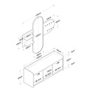 Set cuier și pantofar cu oglindă PRETTY HELEN 120 cm, Opțiuni culoare - Maroom