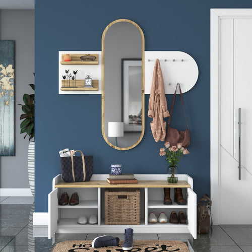 Set cuier și pantofar cu oglindă PRETTY HELEN 120 cm, Opțiuni culoare