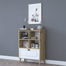 Bibliotecă PRETTY 4 rafturi 1 uşă 80 x 120 cm - Maroom