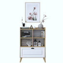 Bibliotecă PRETTY 4 rafturi 1 uşă 80 x 120 cm - Maroom