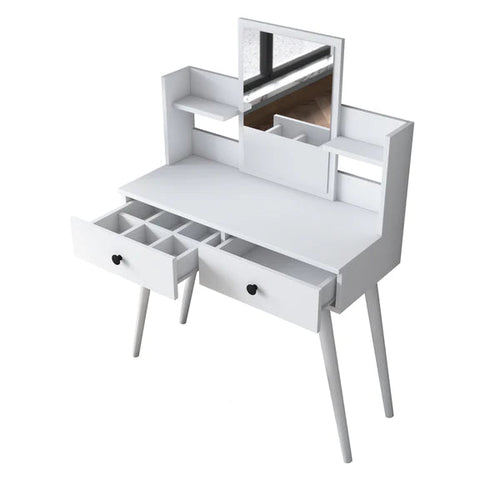 Masă de toaleta BRITNEY 2 rafturi 2 sertare 90 x 38 cm - Maroom