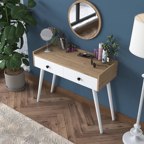 Masă de toaleta LASH 2 sertare 94 x 40 cm - Maroom