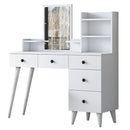 Masă de toaleta BRITNEY 5 rafturi 5 sertare 118 x 38 cm - Maroom