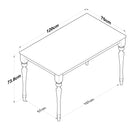 Masă fixă COCO 120 x 70 cm - Maroom